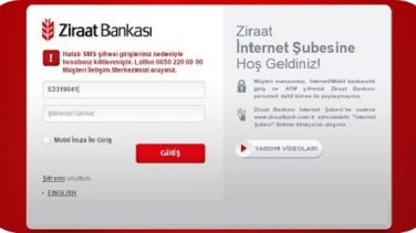 Ziraat Bankası İnternet Bankacılığı Şifresi Öğrenme