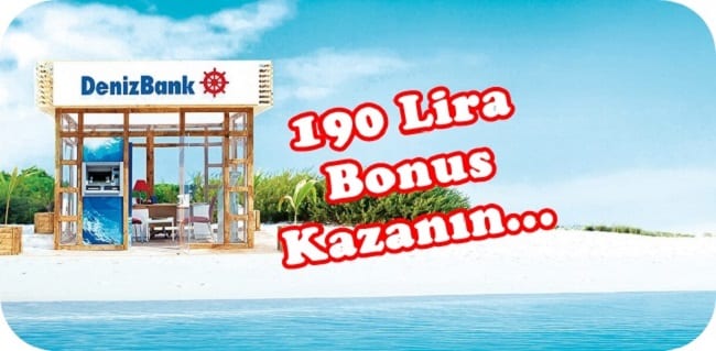 Deniz bonus i̇le 190 lira bonus